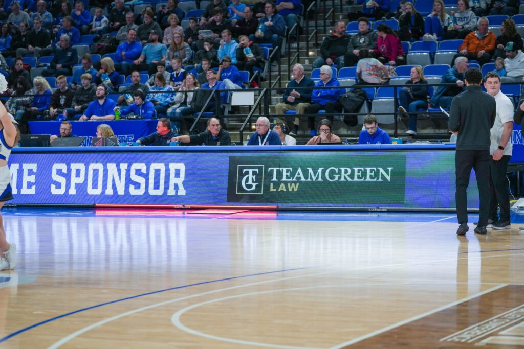 Team Green Law partners with Indiana State University Athletics.